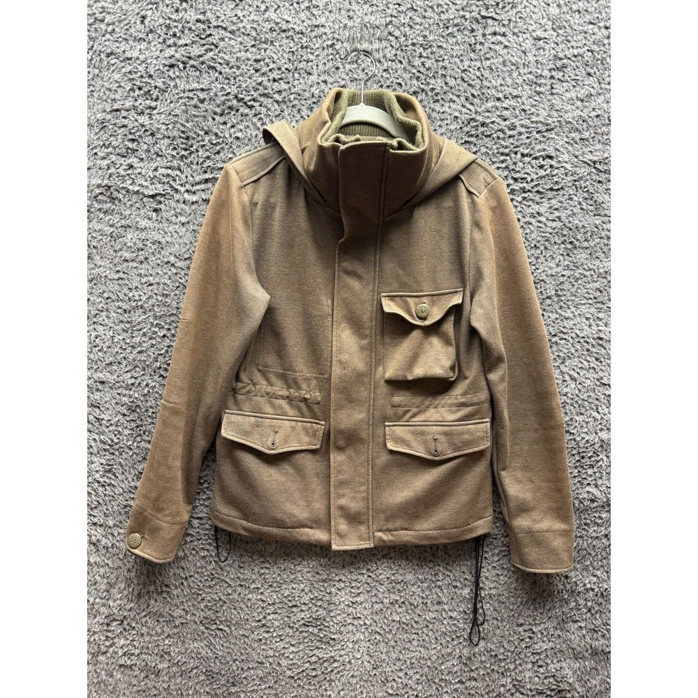 Simplicite Plus Brown Full Zip Hooded -‎ Field Jacket Size 38